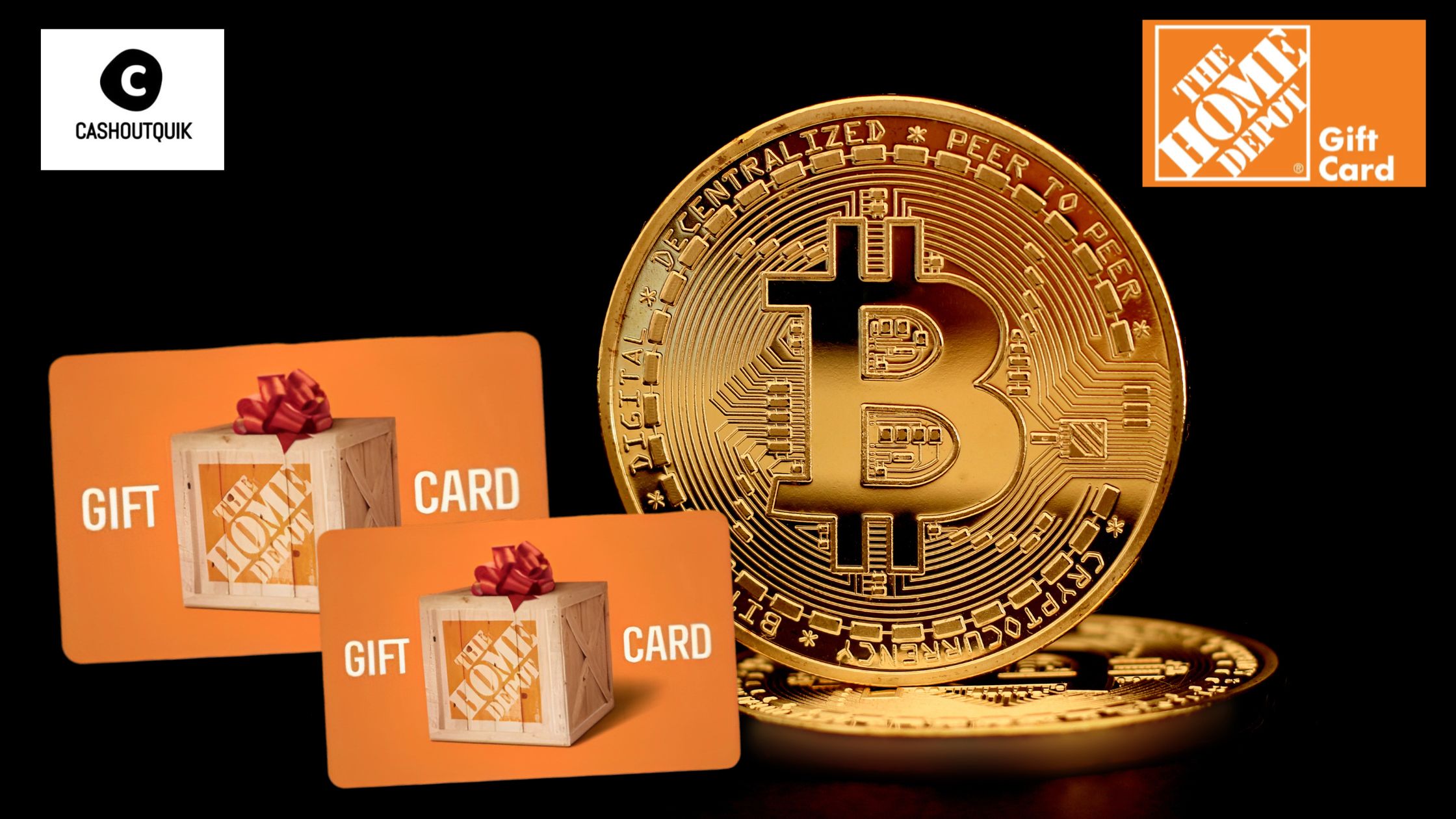 Effortlessly Exchange Your Home Depot Gift Card for Bitcoin at CashOutQuik